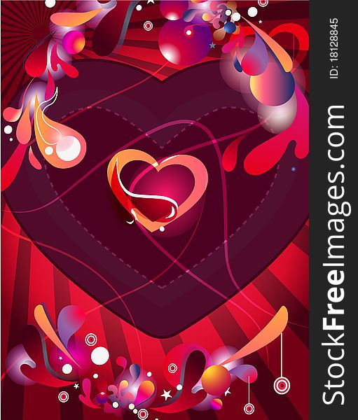 Abstract love background for valentine day. Abstract love background for valentine day