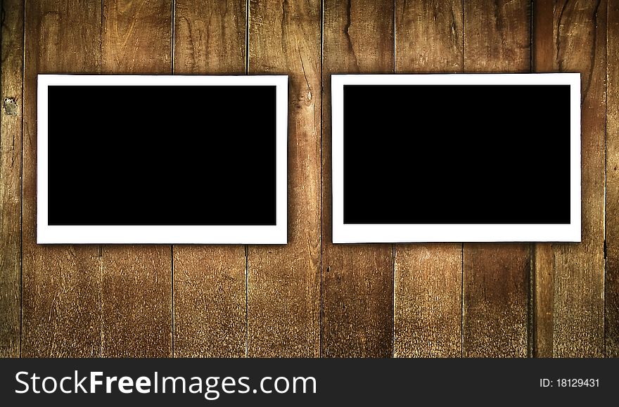 Frames on wooden texture background. Frames on wooden texture background