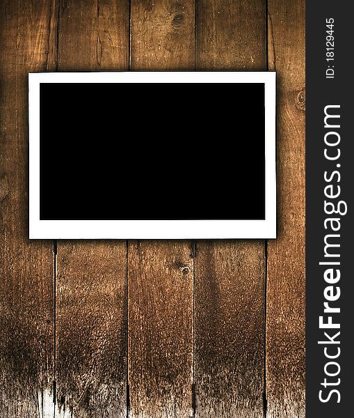Frames on wooden texture background. Frames on wooden texture background