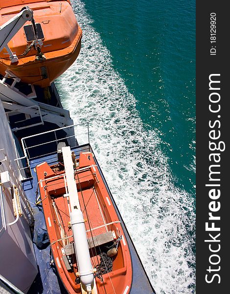 Inter island ferry sails to Wellington through Queen Charlotte sound, New Zealand. Inter island ferry sails to Wellington through Queen Charlotte sound, New Zealand