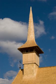 Wooden Church Roof And Steeple Royalty Free Stock Photo Wooden Church Roof And Steeple Royalty Free Stock Photo