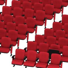 Red Chairs Royalty Free Stock Photography