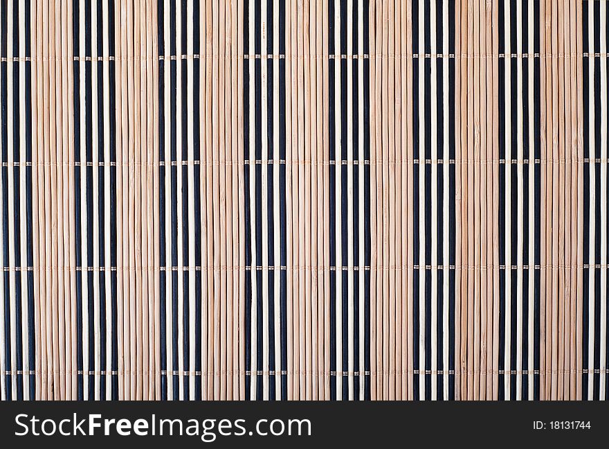 Bamboo mat background and texture
