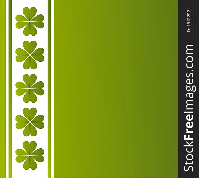 St. patrick's day background with clover