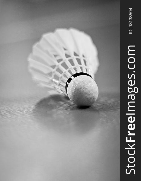 Indoor Badminton Shuttlecock Racquet Ball Game Close up