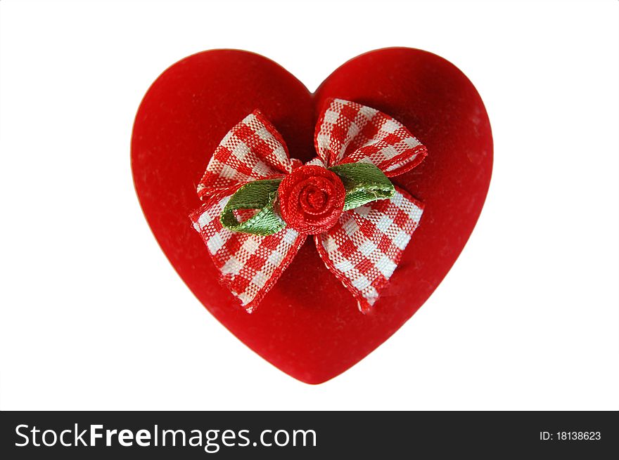 Red Gift Box for Ring in the shape of a heart