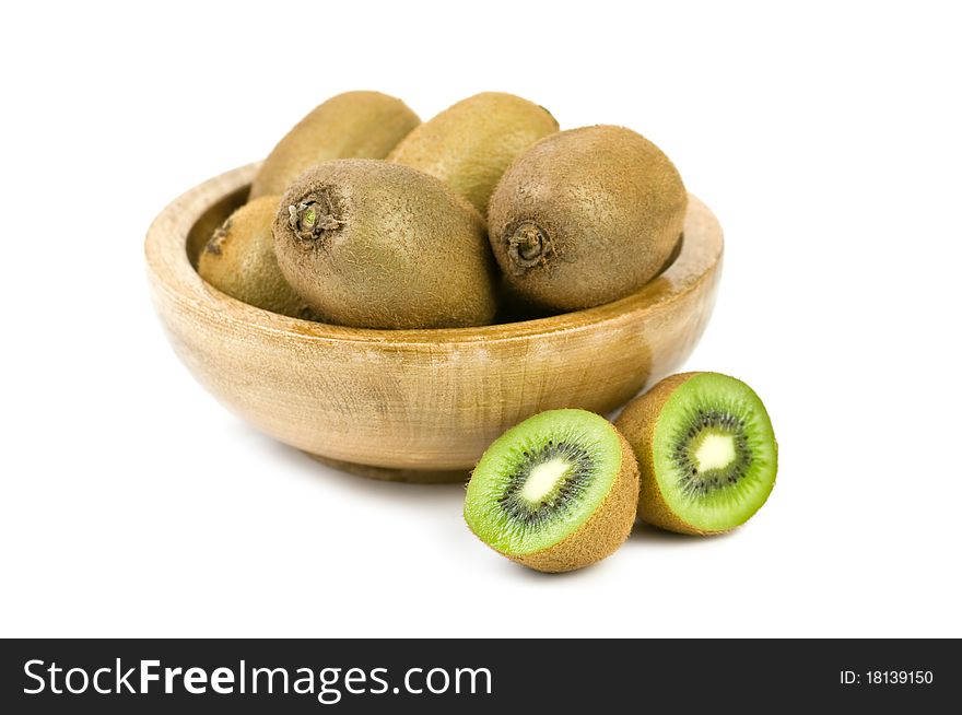 Kiwi isolated on white background