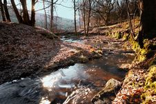 A Winter Stream Royalty Free Stock Image A Winter Stream Royalty Free Stock Image
