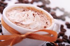 Cup Of Coffee With Cream Stock Photography Cup Of Coffee With Cream Stock Photography