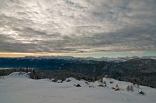 High Alpine Meadow In Winter Stock Photos High Alpine Meadow In Winter Stock Photos
