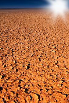 Dry Cracked Dirt Surface Royalty Free Stock Images