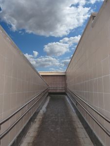 The Road Into The Clouds. The Path To Perfect. Stock Image The Road Into The Clouds. The Path To Perfect. Stock Image