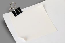 Sheet Of White Paper Note Royalty Free Stock Photography