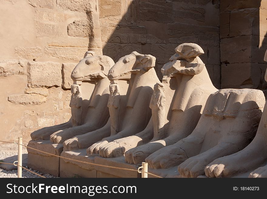 The temple of karnak in egypt near luxor