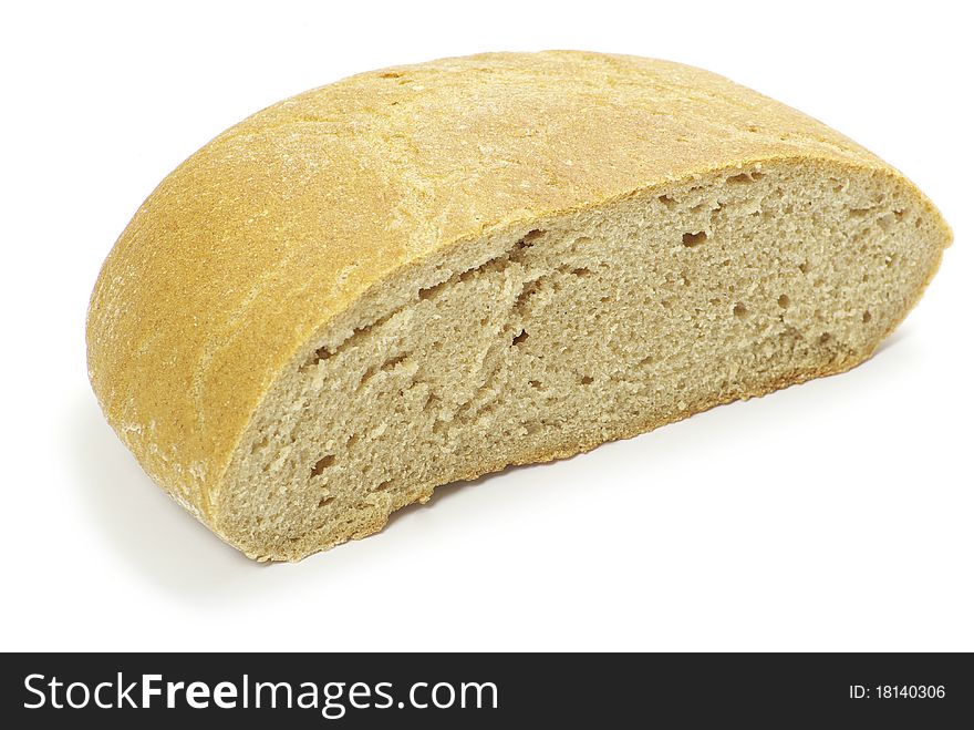 Bread isolated on white background