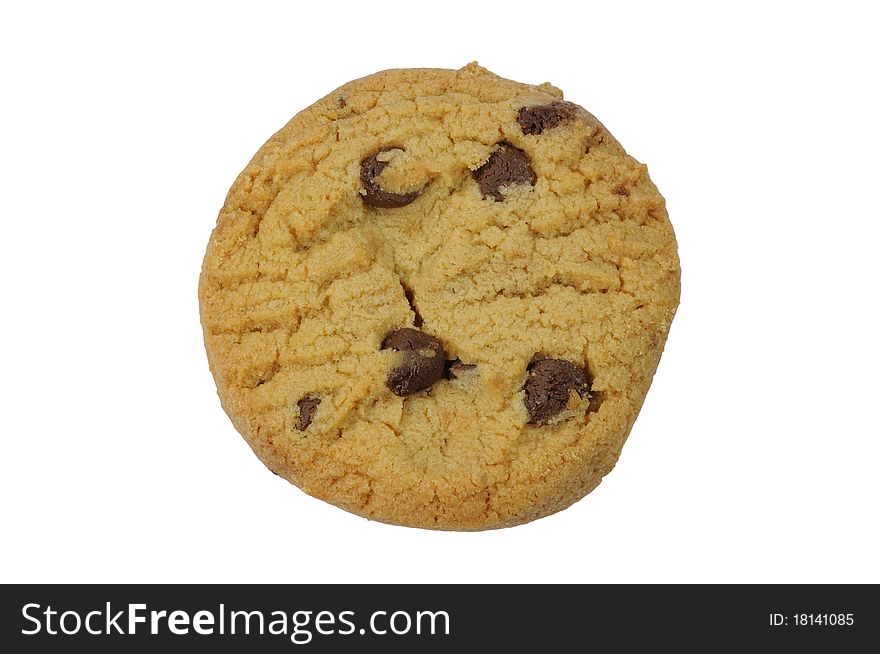 Chocolate Chip Cookie Isolated