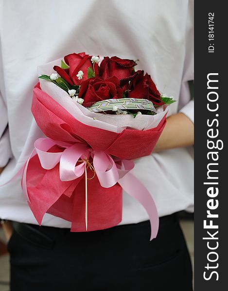 Surprise bouquet of roses. For different occasion. Surprise bouquet of roses. For different occasion