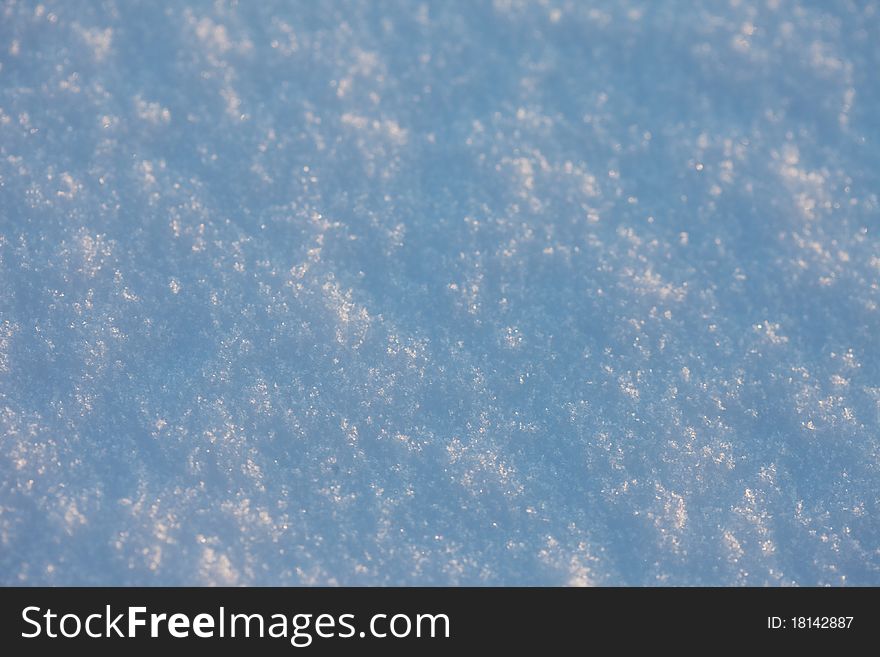 Snow background, White snow, the close up