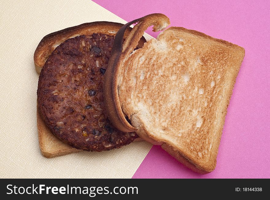 Black Bean Burger Vegetarian Vegan Sandwich