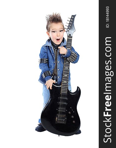 Boy guitarist