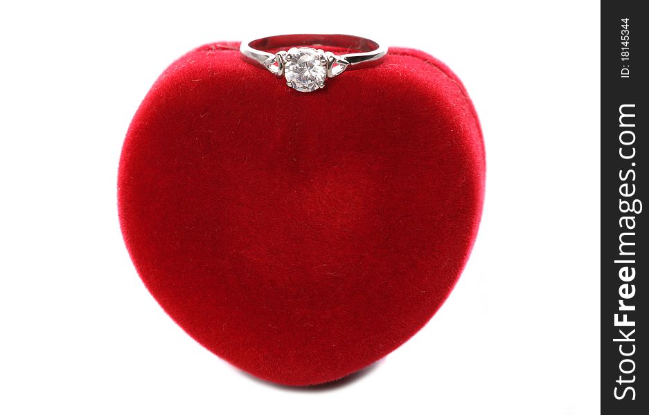Valentines day ring with heart box studio cutout