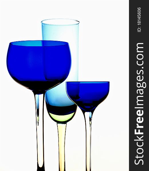 Abstract Glassware Background Design