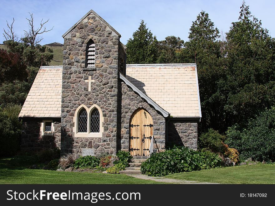 A small church located in the Kaituna Valley of New Zealand. A small church located in the Kaituna Valley of New Zealand.