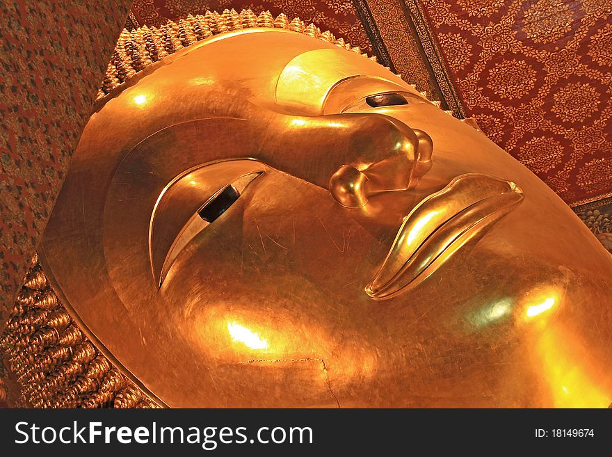 Reclining Buddha Image at Wat Pho Temple, Thailand