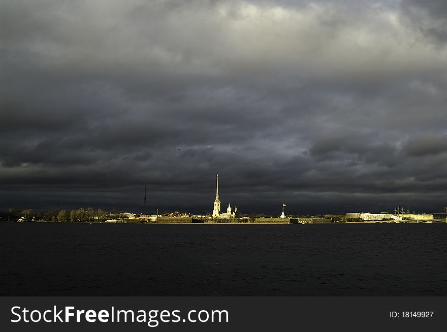 The Peter And Paul Fortress In St.-Petersburg