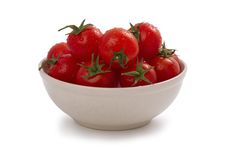 Ripe Cherry Tomatoes On A Plate Stock Image Ripe Cherry Tomatoes On A Plate Stock Image