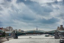 Glass Bridge In Moscow Royalty Free Stock Photos Glass Bridge In Moscow Royalty Free Stock Photos