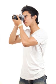 The Photographer Royalty Free Stock Images The Photographer Royalty Free Stock Images