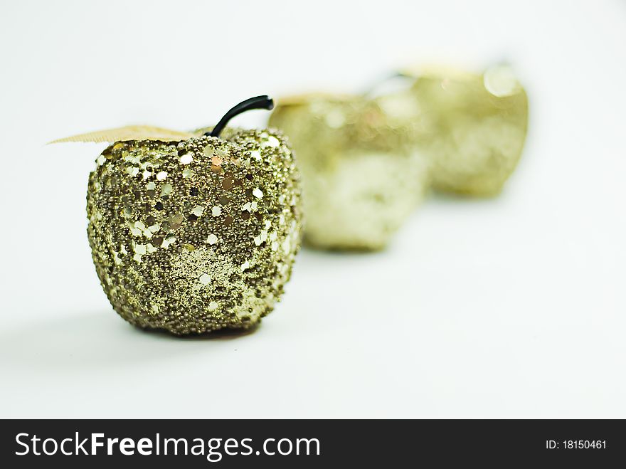 Nice golden apples on bokeh,. Nice golden apples on bokeh,