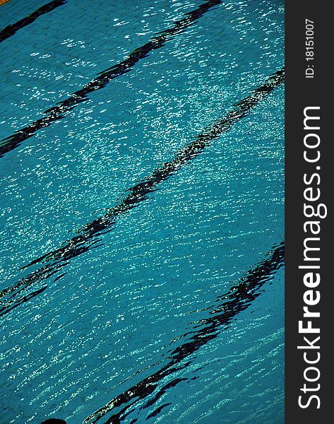 Lane Lines Of A Swimming Pool