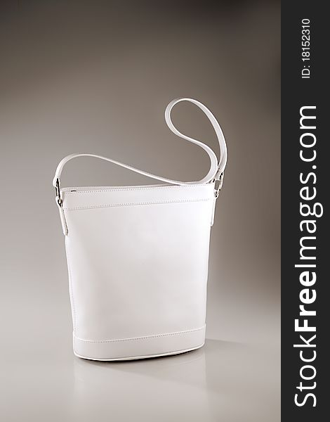 white bag for travel or shopping