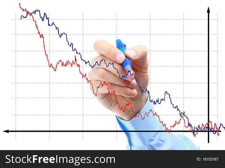 Hand Drawing Diagram Isolated