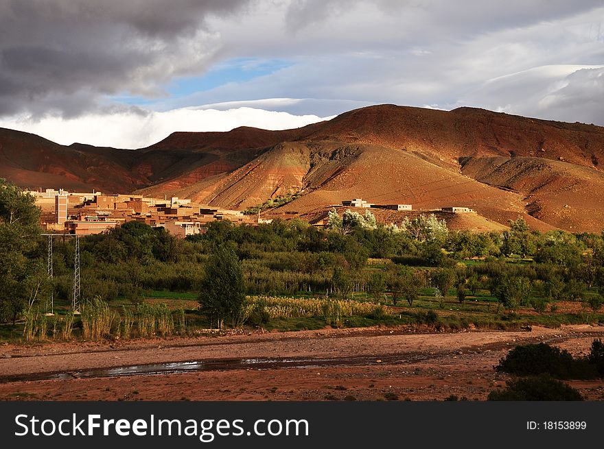 Countryside in central morocco mountains. Countryside in central morocco mountains
