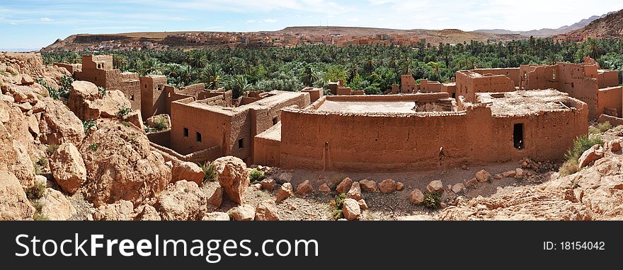 Old Kasbah in Todra Gorge