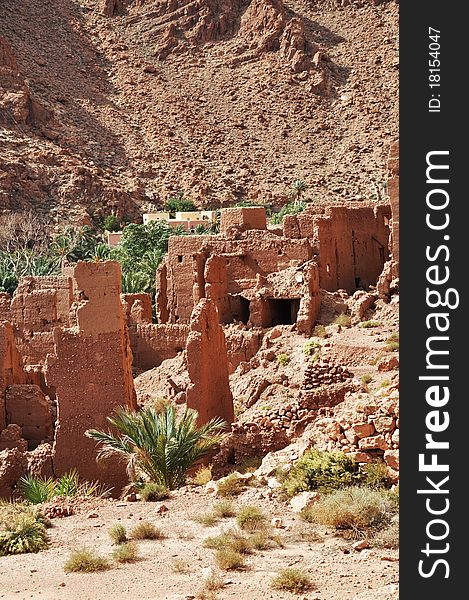 Old Kasbah in Todra Gorge