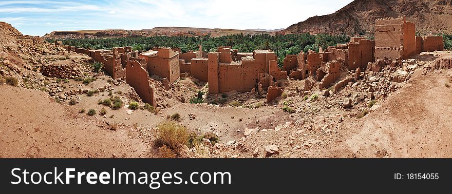 Old Kasbah in Todra Gorge