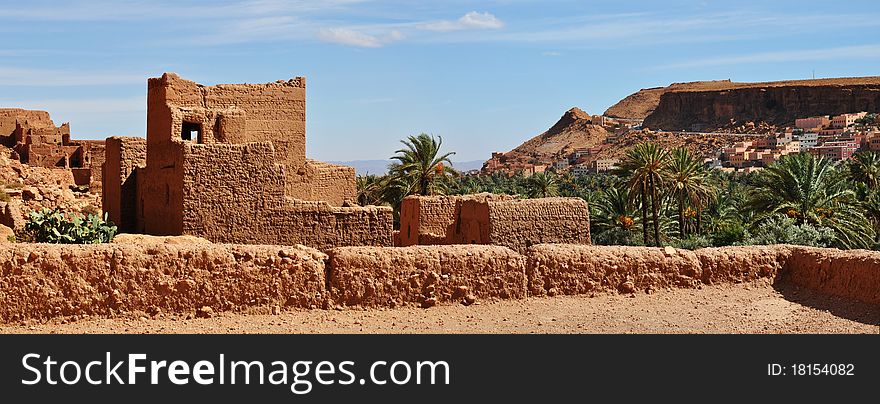 Old Kasbah in Todra Gorge