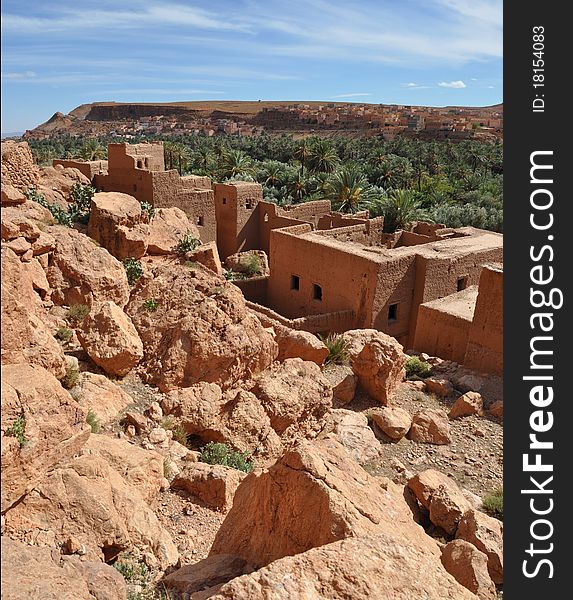 Old Kasbah in Todra Gorge