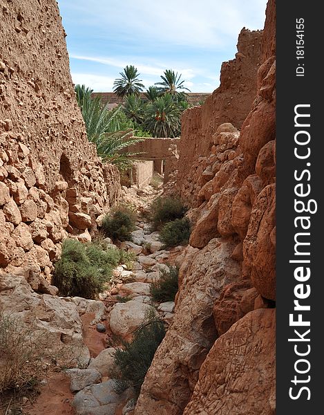 Old Kasbah in Todra Gorge