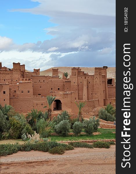 Old Kasbah in city of ouarzazate