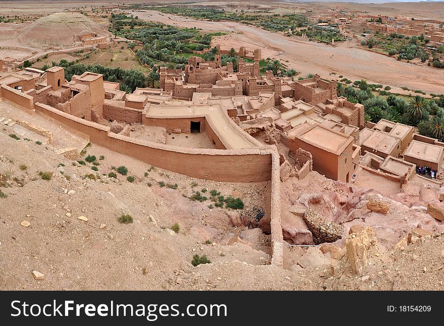 Old Kasbah in city of ouarzazate