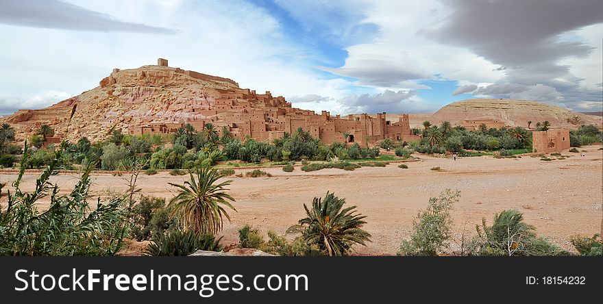 Old Kasbah in city of ouarzazate