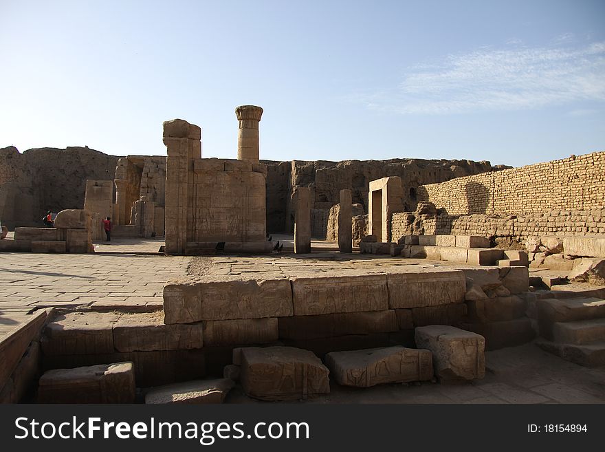 Ancient temple ruins in Egypt. Ancient temple ruins in Egypt