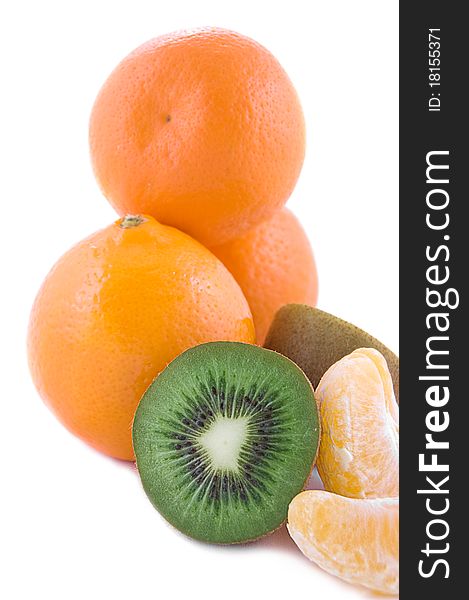 Orange and kiwi