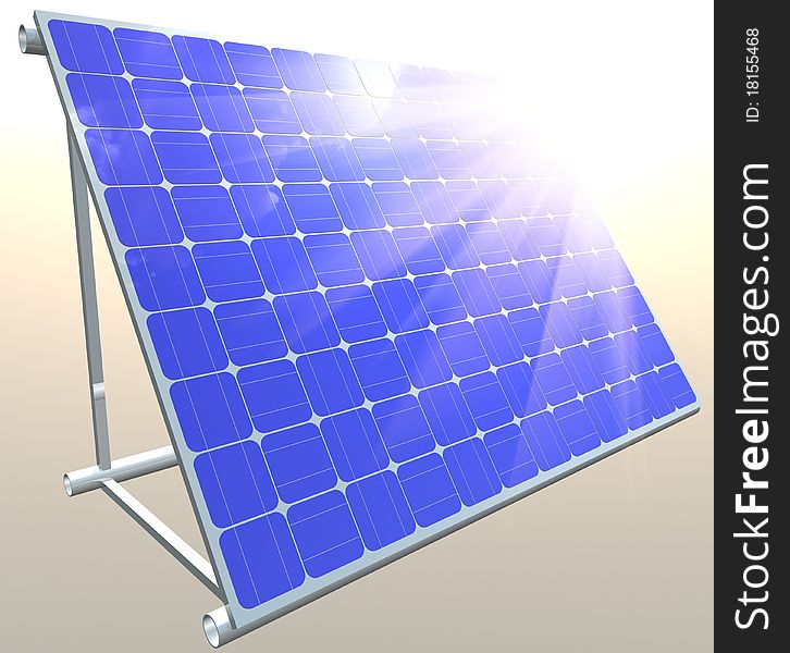 Solar panels. alternative sources of energy