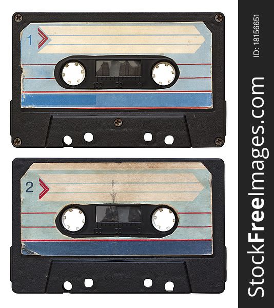 Audio cassette isolated